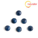 Modrý kabošon 8,5mm - mramor, 2ks