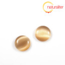 Kočič&iacute; oko - kabo&scaron;on 14mm světle hněd&yacute;