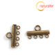 Ramínko 4 očka, starobronzové 22x13mm, 2ks