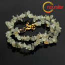 Prehnit - zlomky, návlek 45cm / náhrdelník