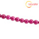 Jadeit - fuchsiový kalcit - korálky 8mm, návlek 40cm