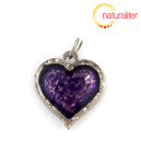 Srdce - př&iacute;věsek fialov&yacute; 22x20mm