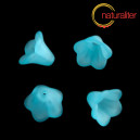 Květina akrylová - zvonek 14mm světle modrá, 8ks