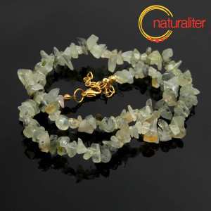 Prehnit - zlomky, návlek 45cm / náhrdelník Prehnit - zlomky, návlek 45cm / náhrdelník