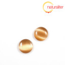 Kočičí oko - kabošon 12mm světle hnědý