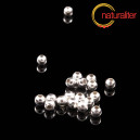 Kovový korálek 3mm stříbrná barva 50ks