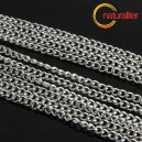 Řet&iacute;zek stř&iacute;brn&aacute; barva, očka 4x3mm, 1m