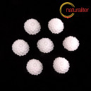 Kytička - kabošon z pryskyřice 10mm, bílá, 10ks