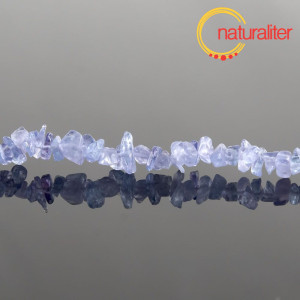 Tanzanit, zlomky 4-7mm, n&aacute;vlek 41cm