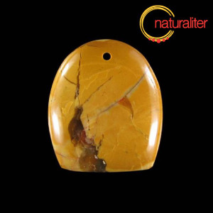 Jaspis žlut&yacute; - př&iacute;věsek 33x29mm