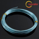 Hliníkový drát bledě modrý, 1,5mm x 10m