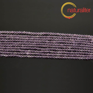 Ametyst - kor&aacute;lky 3mm, n&aacute;vlek 40cm