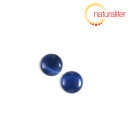 Kočičí oko - kabošon 12mm tmavě modrý