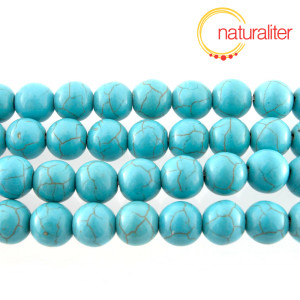 Tyrkenit - korálky 10mm, návlek 38cm Tyrkenit - korálky 10mm, návlek 38cm