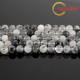 Křišťál s turmalínem - korálky 6mm, návlek 38cm