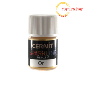 Třpytiv&yacute; pr&aacute;&scaron;ek CERNIT Sparkling Metallic zlat&yacute; 5g