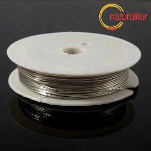 Měděn&yacute; dr&aacute;t 0,8mm, stř&iacute;brn&aacute; barva, 3m