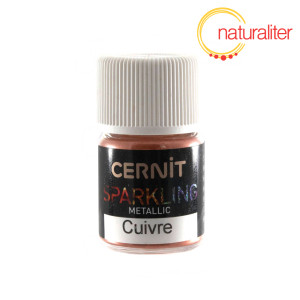 Třpytiv&yacute; pr&aacute;&scaron;ek CERNIT Sparkling Metallic měděn&yacute; 3g