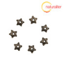 Malý kaplík 5mm, hvězdička starobronz, 10ks