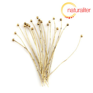 Ketlovac&iacute; n&yacute;ty s kulatou hlavou starobronz 45x0,5mm, 20ks