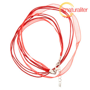 Náhrdelníková šňůrka - 48cm červená Náhrdelníková šňůrka - 48cm červená