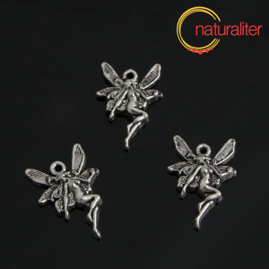 V&iacute;la - př&iacute;věsek starostř&iacute;bro 20x19 mm, 2ks