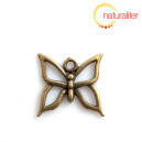 Mot&yacute;l - př&iacute;věsek starobronz 18x18mm, 2ks