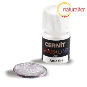 Třpytiv&yacute; pr&aacute;&scaron;ek CERNIT Sparkling Duo arktick&yacute; oheň 2g