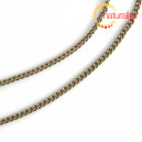 Řet&iacute;zek starobronz, očka 3x2mm, 1m