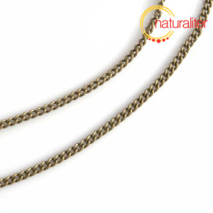 Řetízek starobronz, očka 3x2mm, 1m Řetízek starobronz, očka 3x2mm, 1m