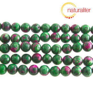 Rubín v zoisitu imitace - korálky 8mm, návlek 38cm Rubín v zoisitu imitace - korálky 8mm, návlek 38cm