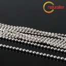 Řet&iacute;zek kuličkov&yacute; 1,5mm, postř&iacute;břen&yacute;, 1m