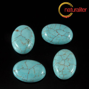Výprodej - Tyrkenit - oválný kabošon 18x13mm, 2. jakost Výprodej - Tyrkenit - oválný kabošon 18x13mm, 2. jakost