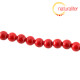 Jadeit - červený kalcit - korálky 8mm, návlek 40cm