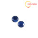 Kočičí oko - kabošon 12mm tmavě modrý