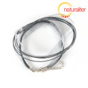 Náhrdelníková šňůrka - šedá 48cm
