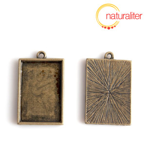 Lůžko obdélník 30x20mm starobronz Lůžko obdélník 30x20mm starobronz